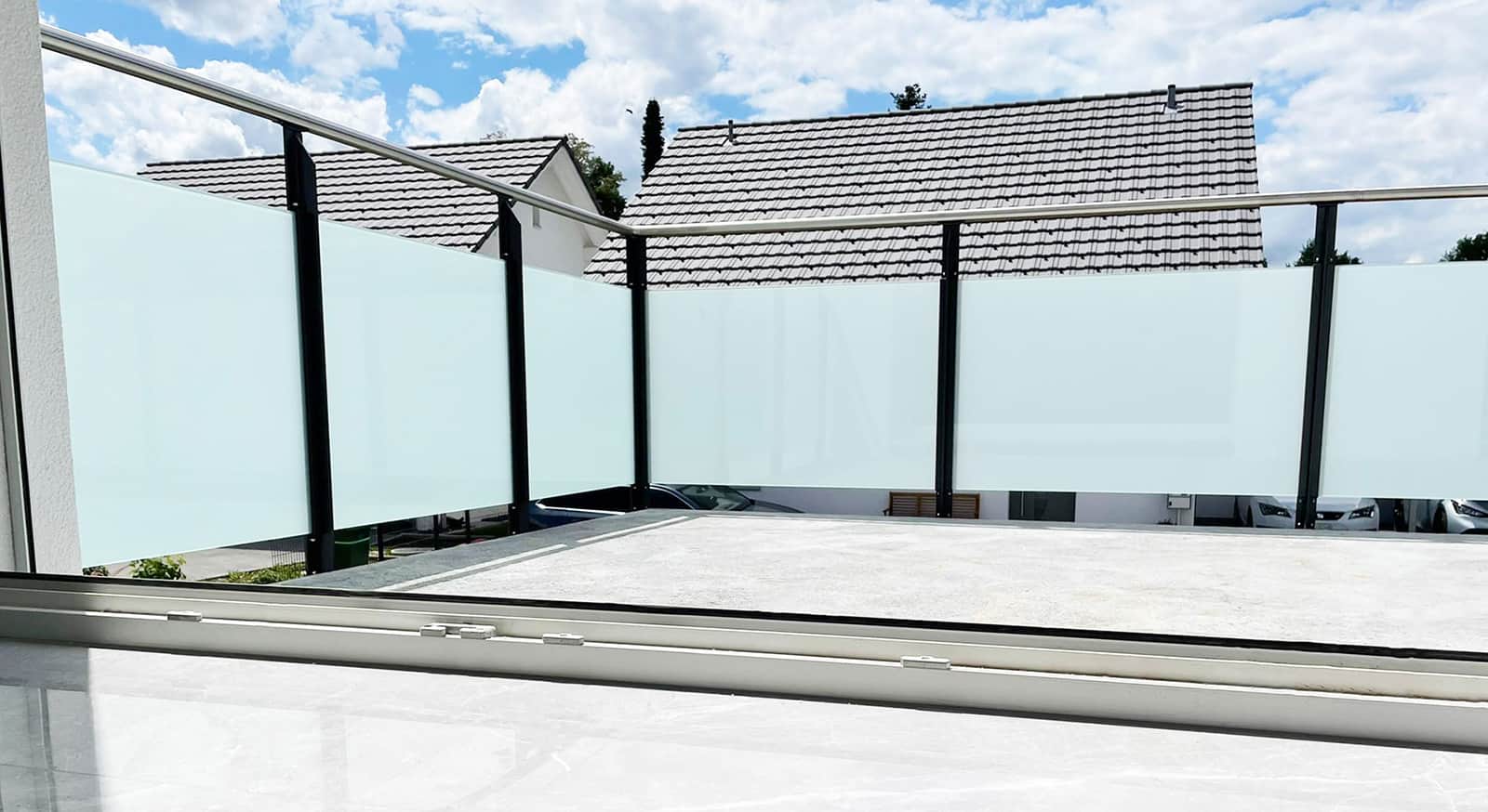 Glasgeländer Titel Konf