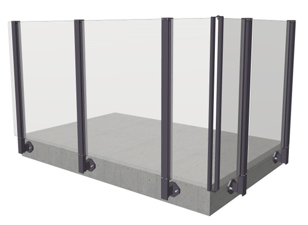 A06 Pure Glasgeländer