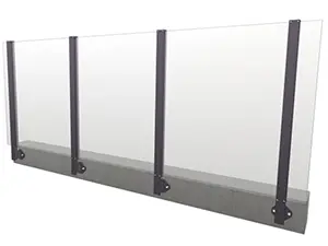 Glasgeländer System Pure ohne Handlauf mit VSG