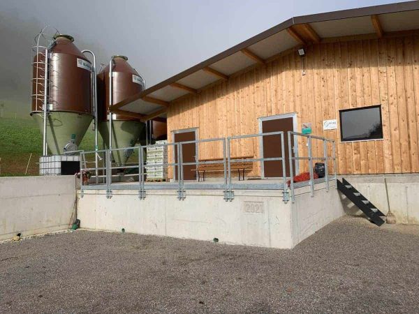 Industriegeländer Stall Anfahrrampe Steckbar